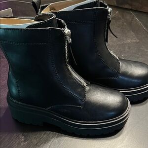 Arizona Jean Company Black Combat Moto Boots